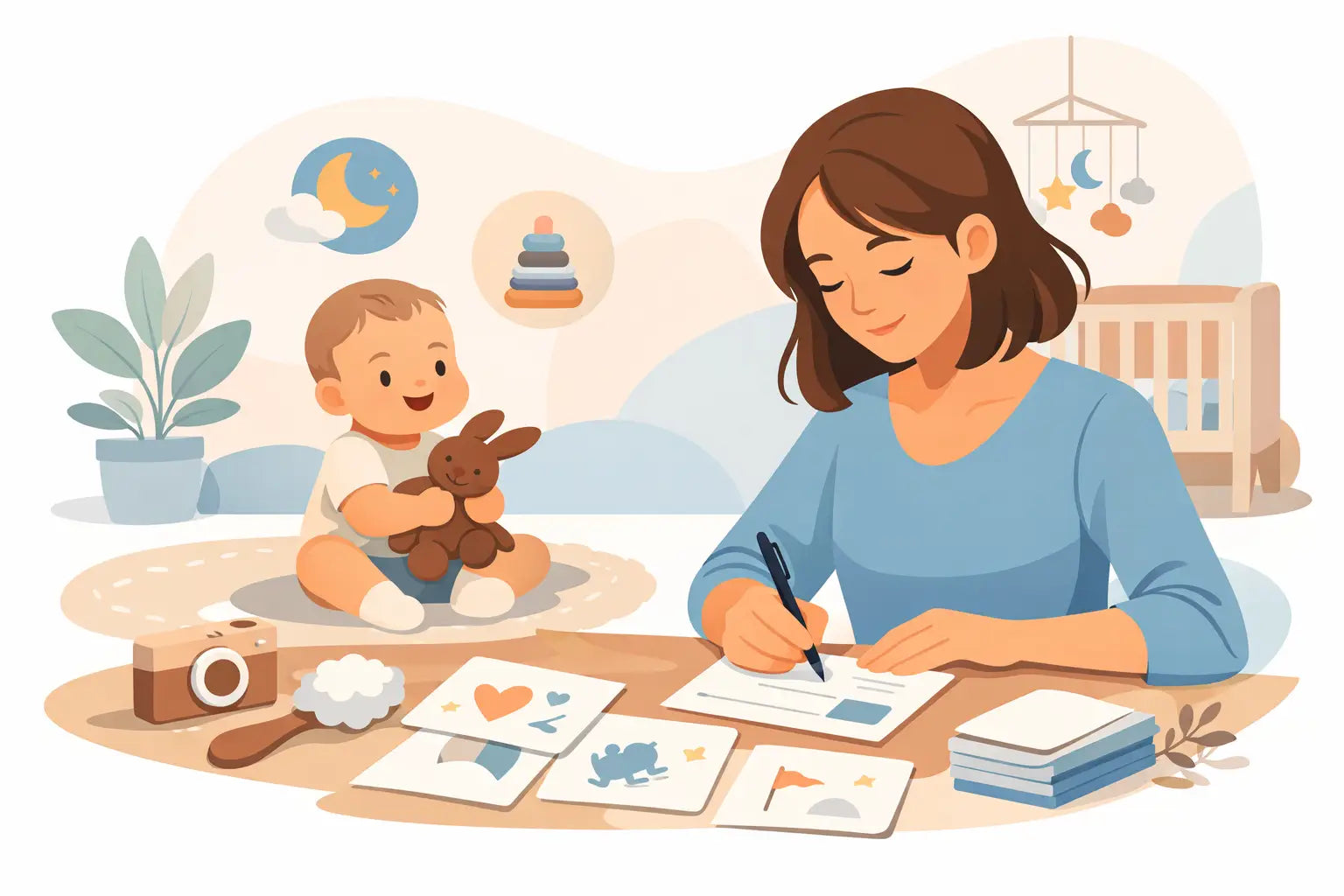 Mijlpaalkaarten baby invullen zonder stress