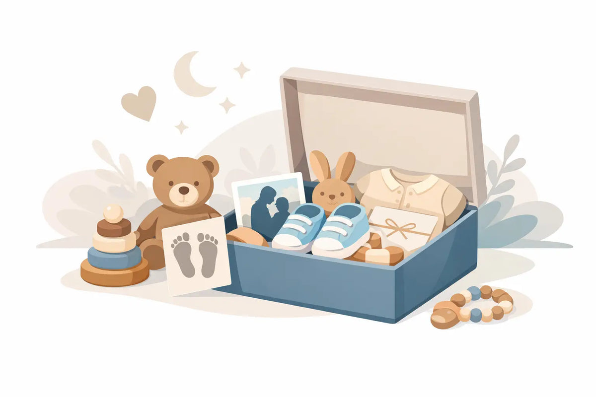 Babyherinneringen stijlvol opbergen in een memorybox