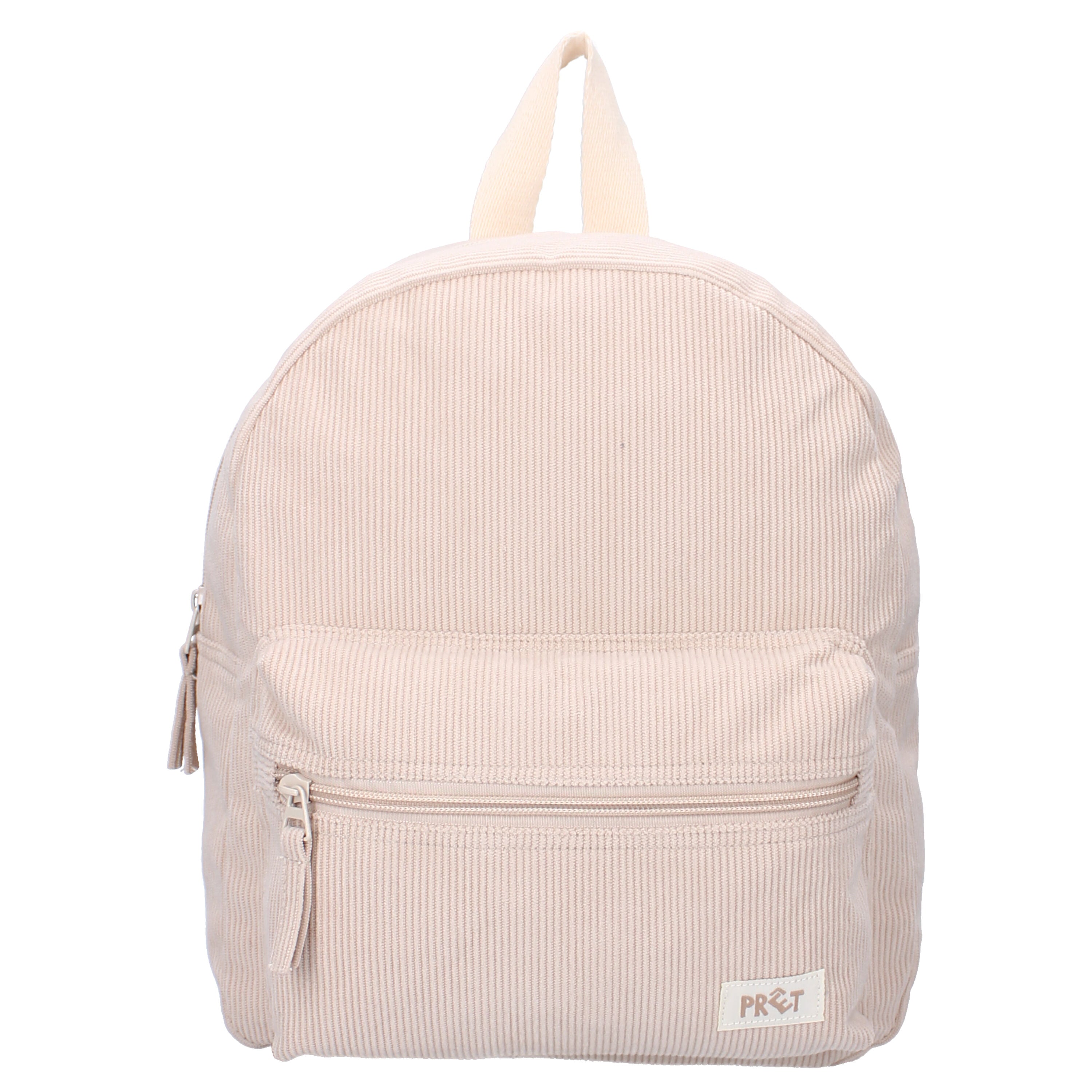 Rib rugtas beige | Met naam