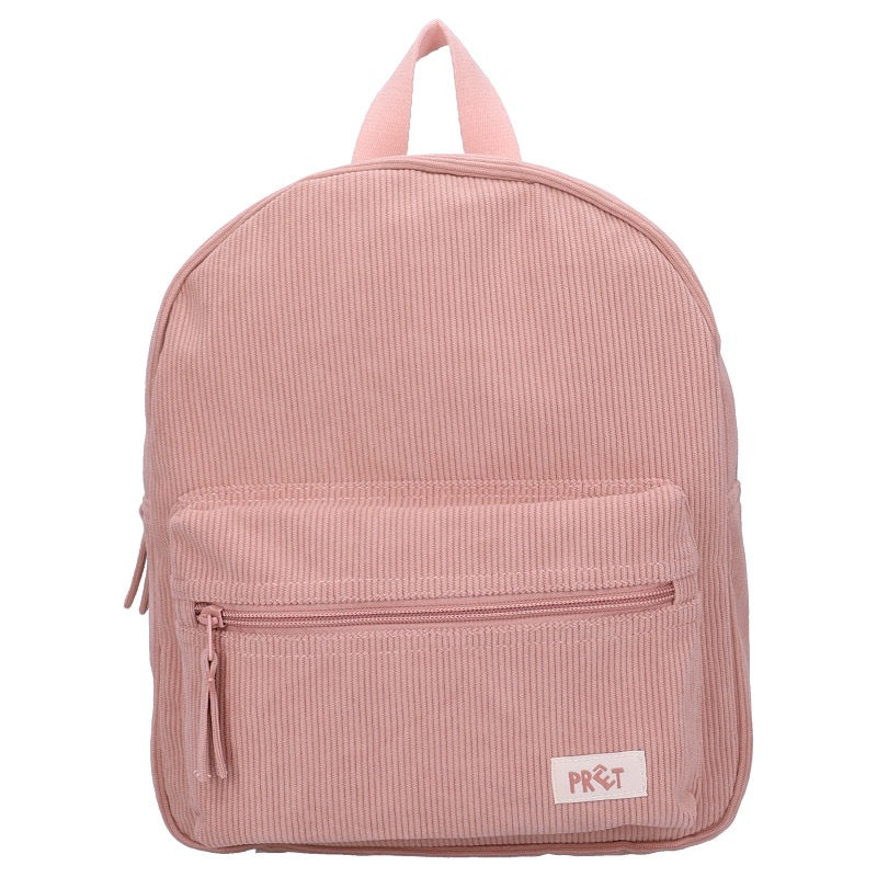 Roze rib rugtas | Met naam