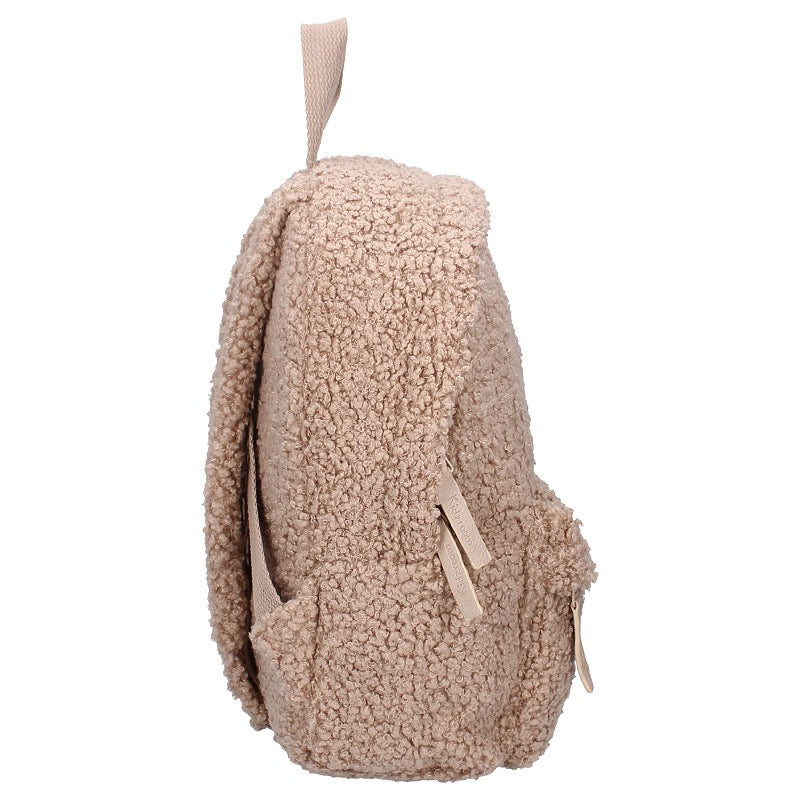 Rugtas teddy zand | Met naam