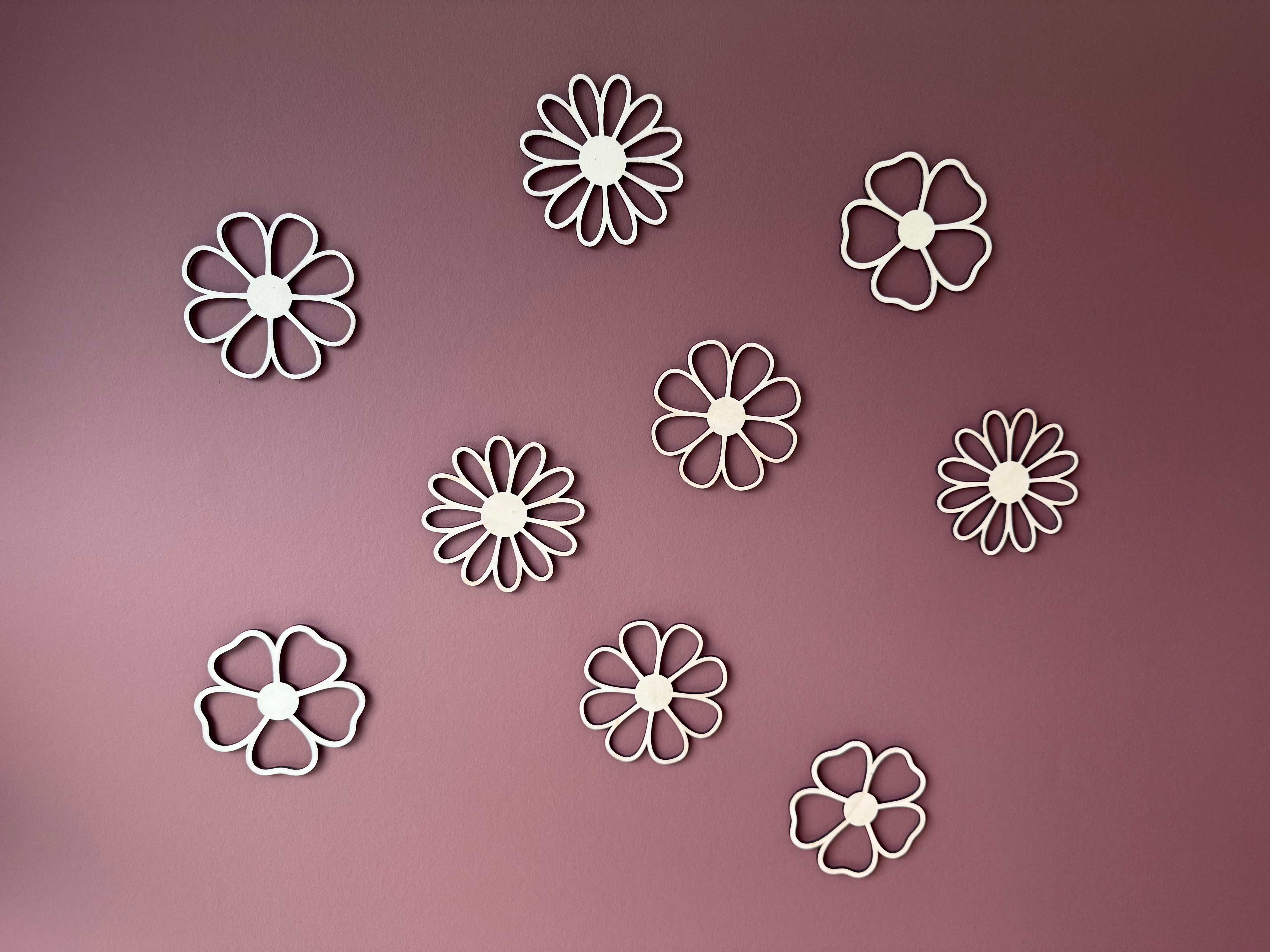 Muurdecoratie bloemen