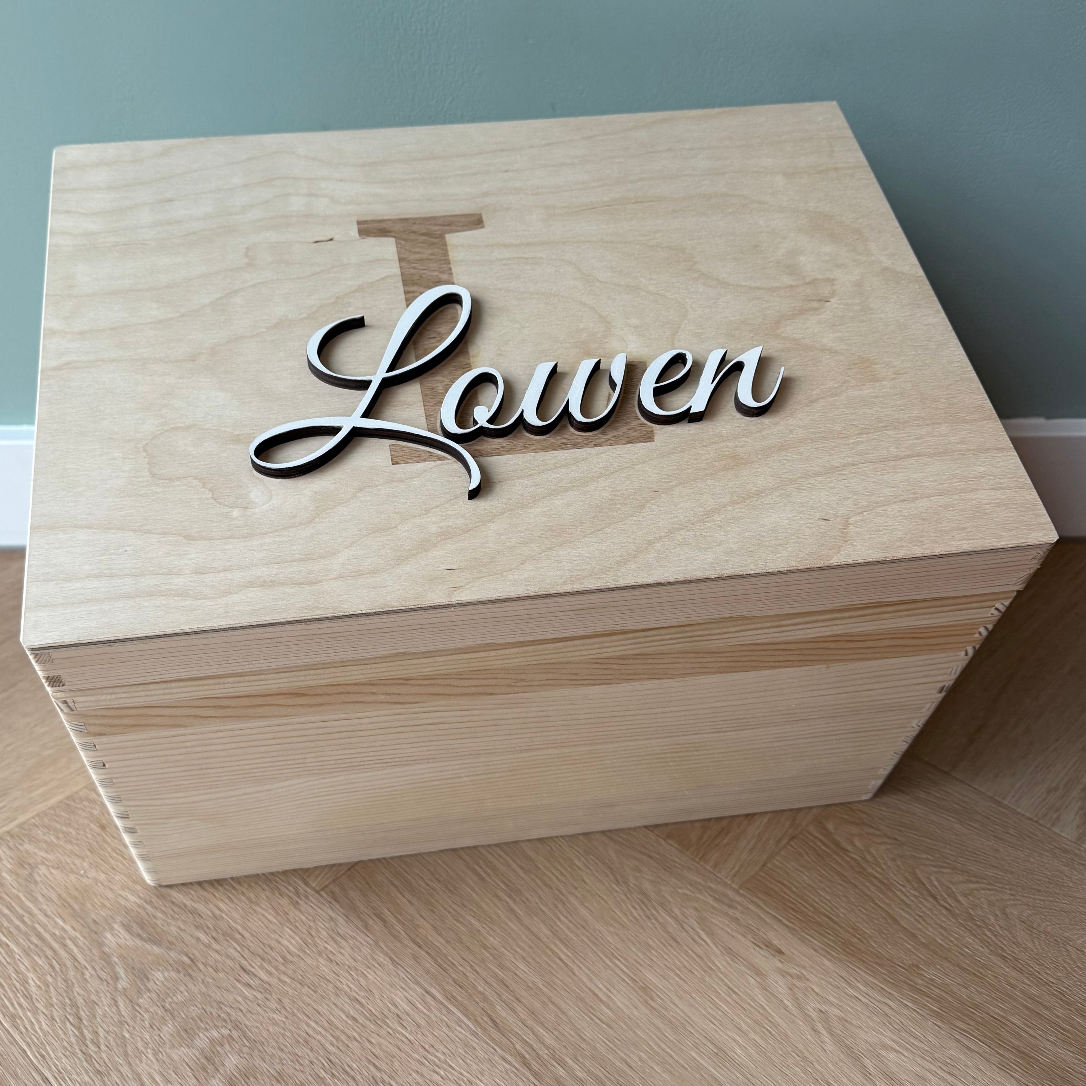 Memorybox met naam 3D2