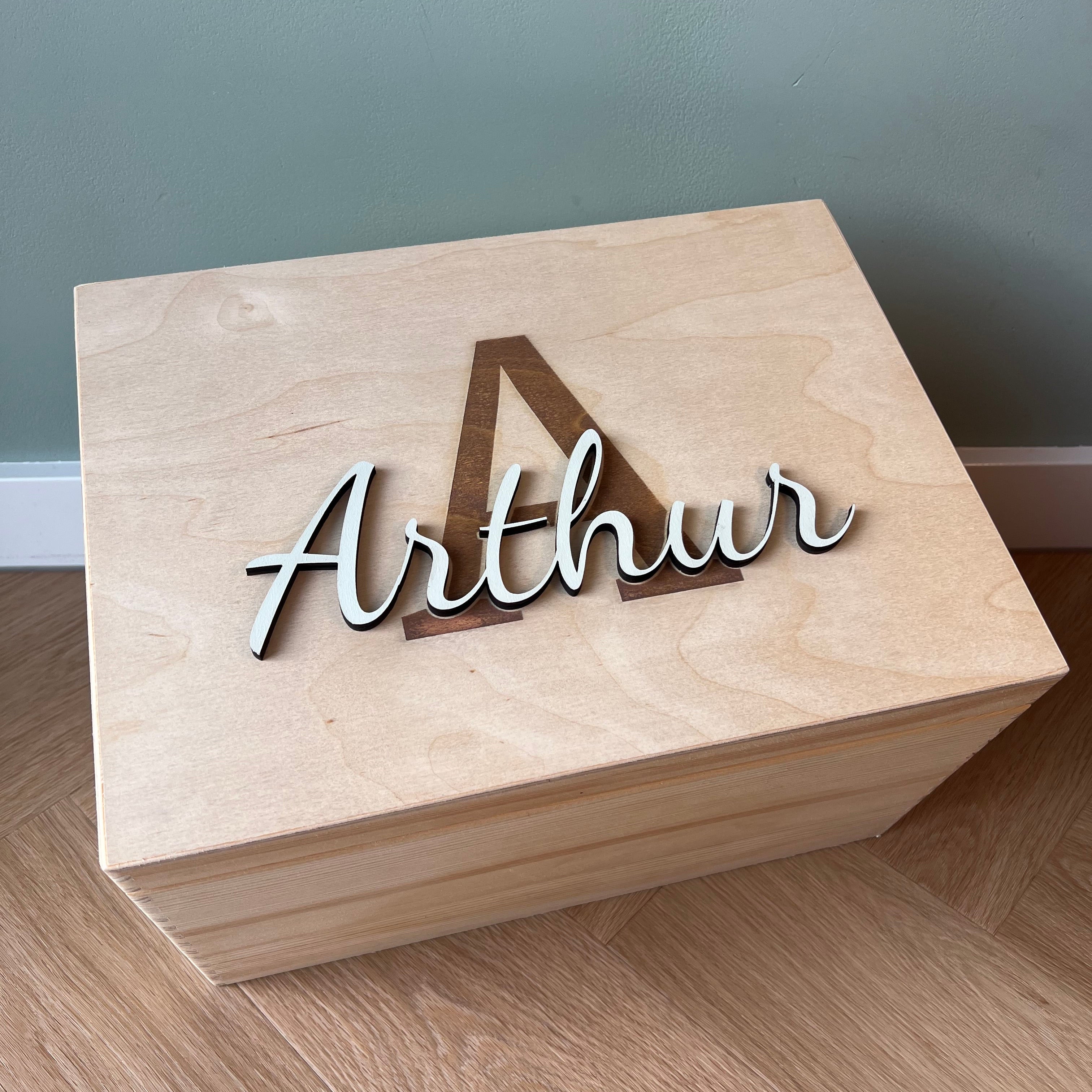 Memorybox met naam 3