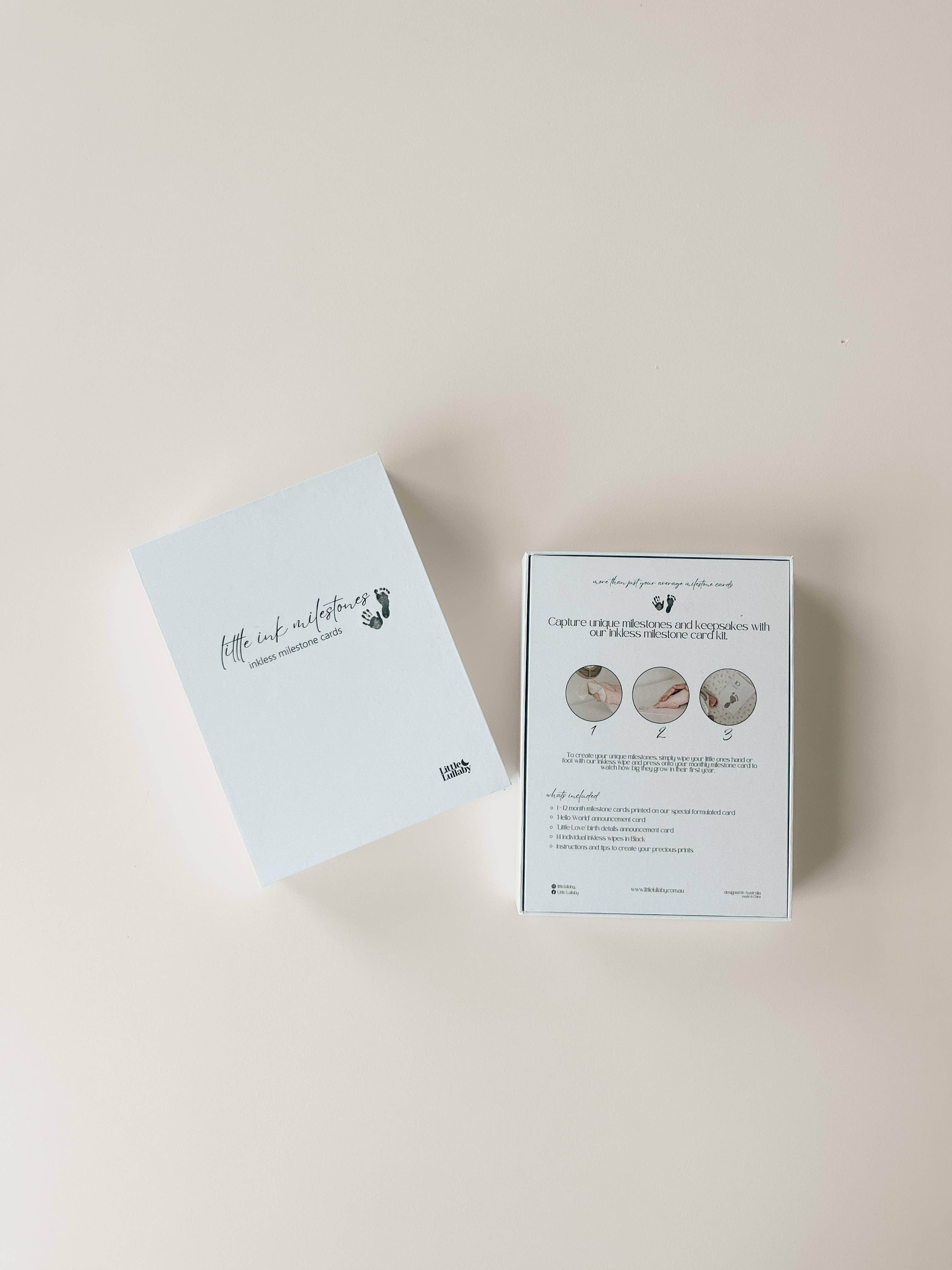 Milestone-kaarten zonder inkt - Leuk en Mooi