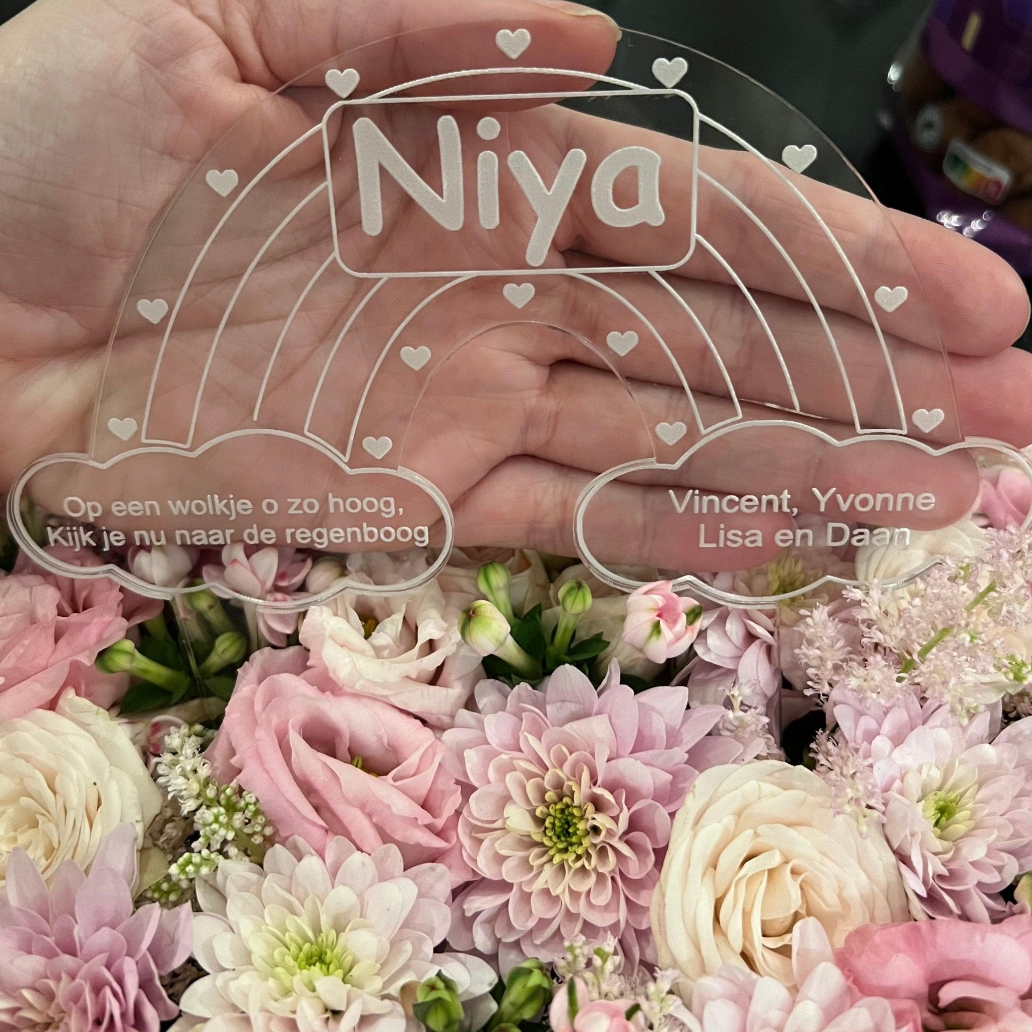 Rouwwerk steker regenboog - Leuk en Mooi