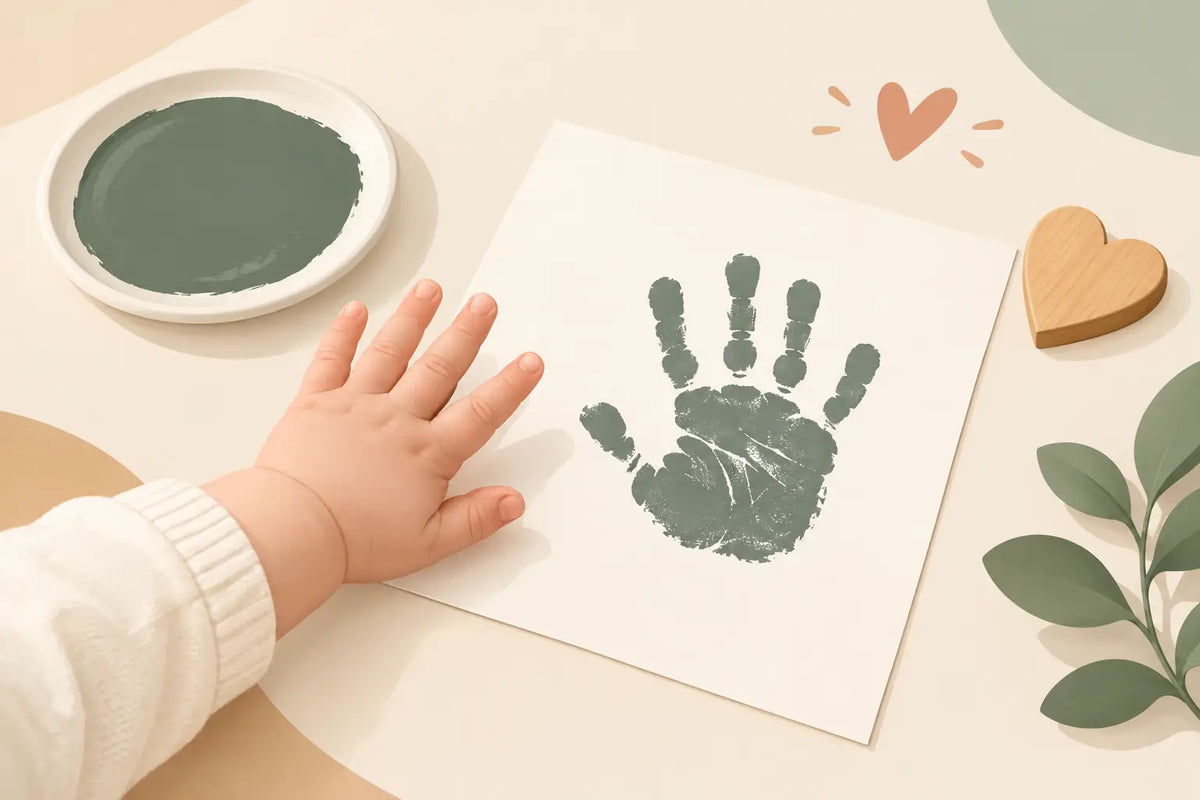 Handafdruk baby vereeuwigen met liefde