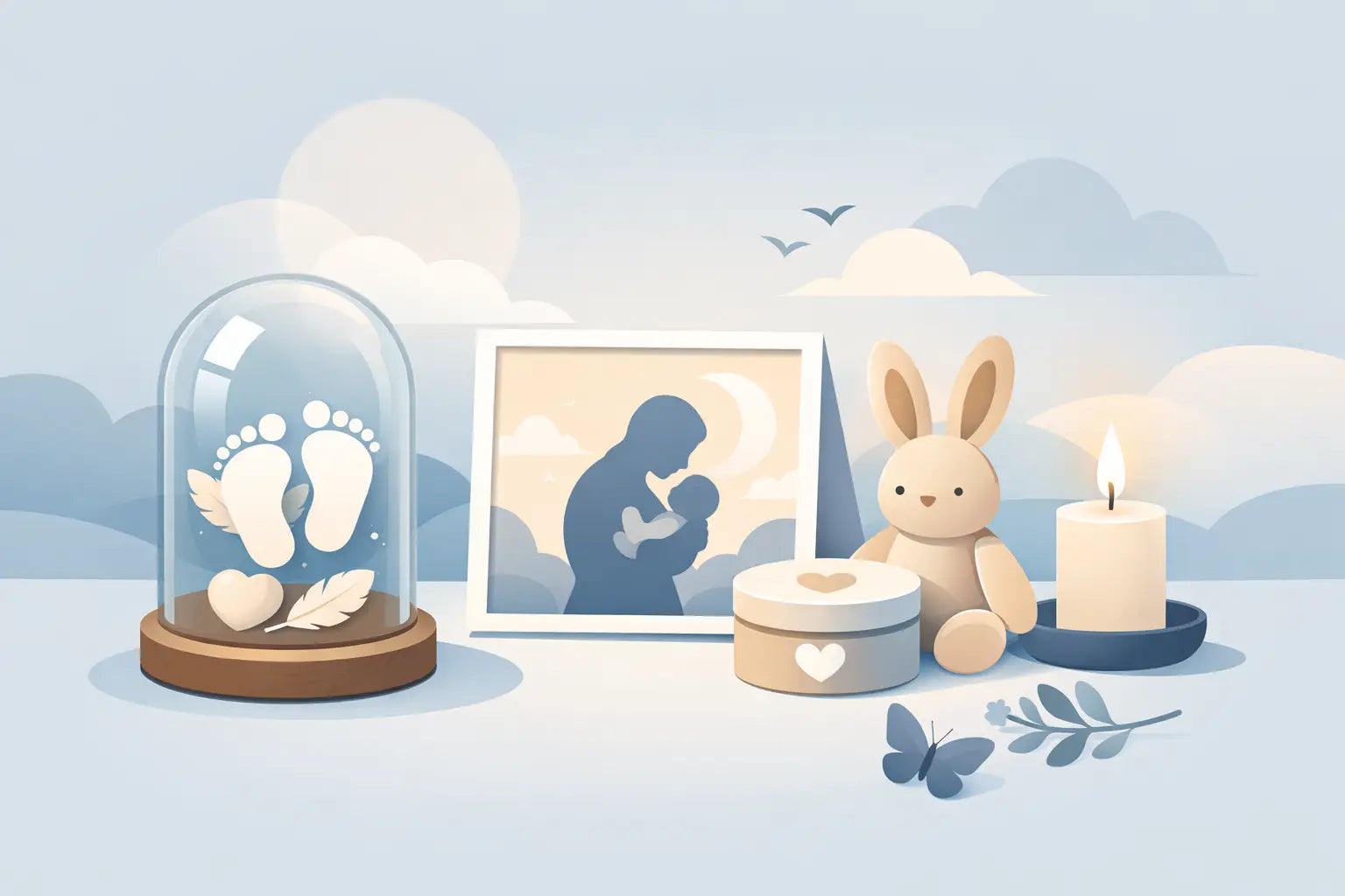 Een herinneringscadeau bij babyverlies kiezen