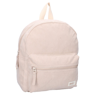 Rib rugtas beige | Met naam