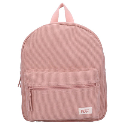 Roze rib rugtas | Met naam