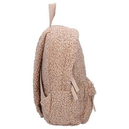 Rugtas teddy zand | Met naam