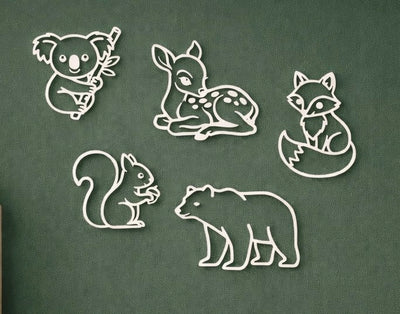 Bosdieren muurdecoratie