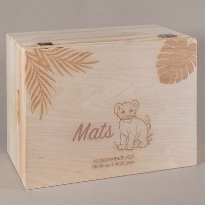 Memorybox met naam, dieren, Gepersonaliseerd, 