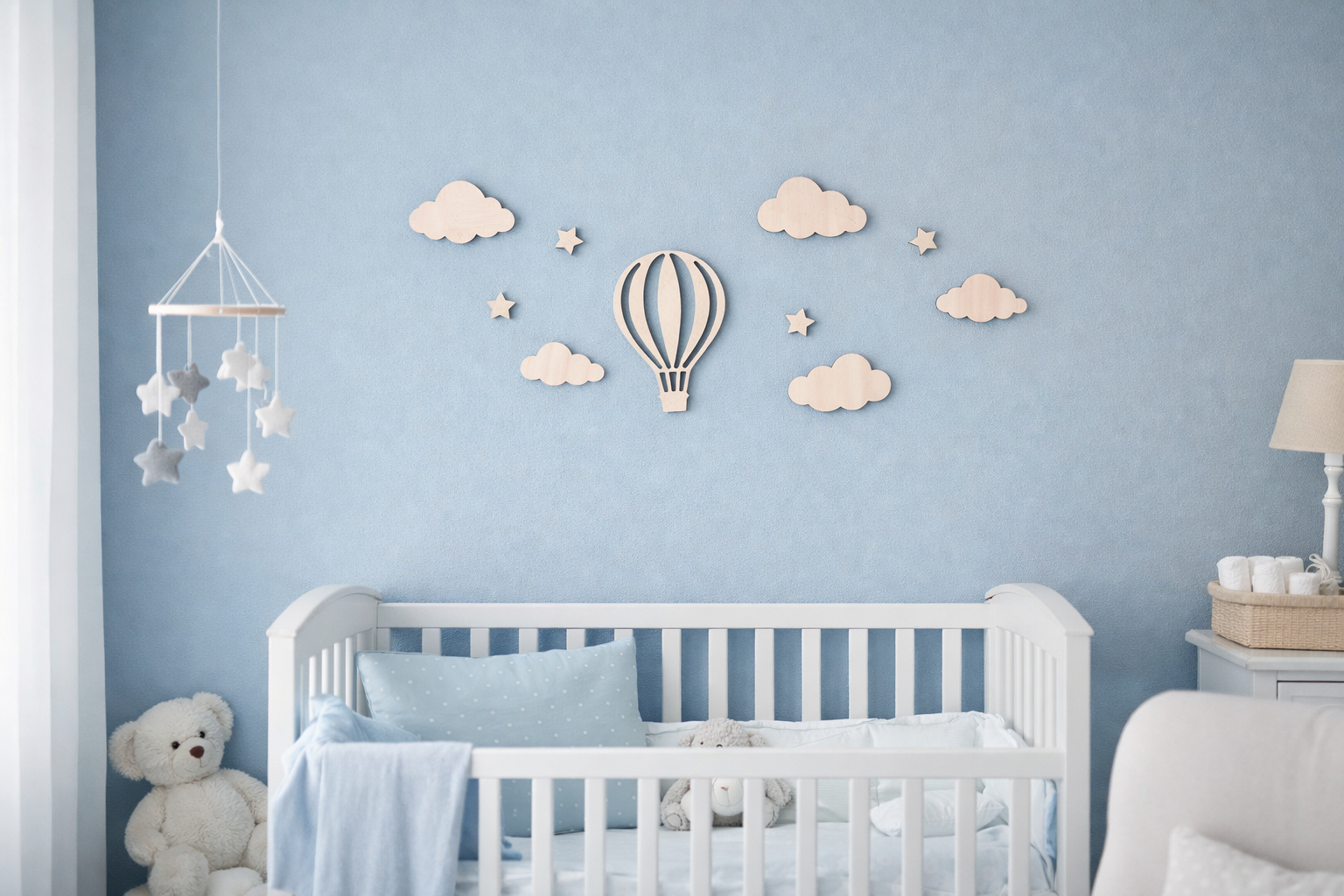 Muur decoratie lucht ballon klein