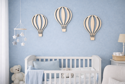 Muur decoratie lucht ballonnen 