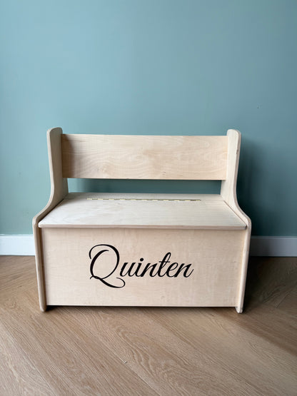 Opbergen, speelgoedkist, speelgoedbankje