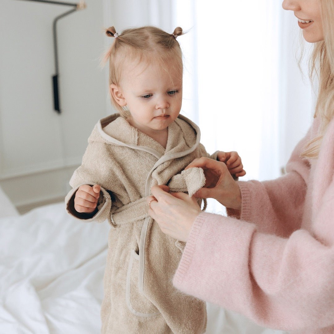 Badjas blauw | met naam - Leuk en Mooi