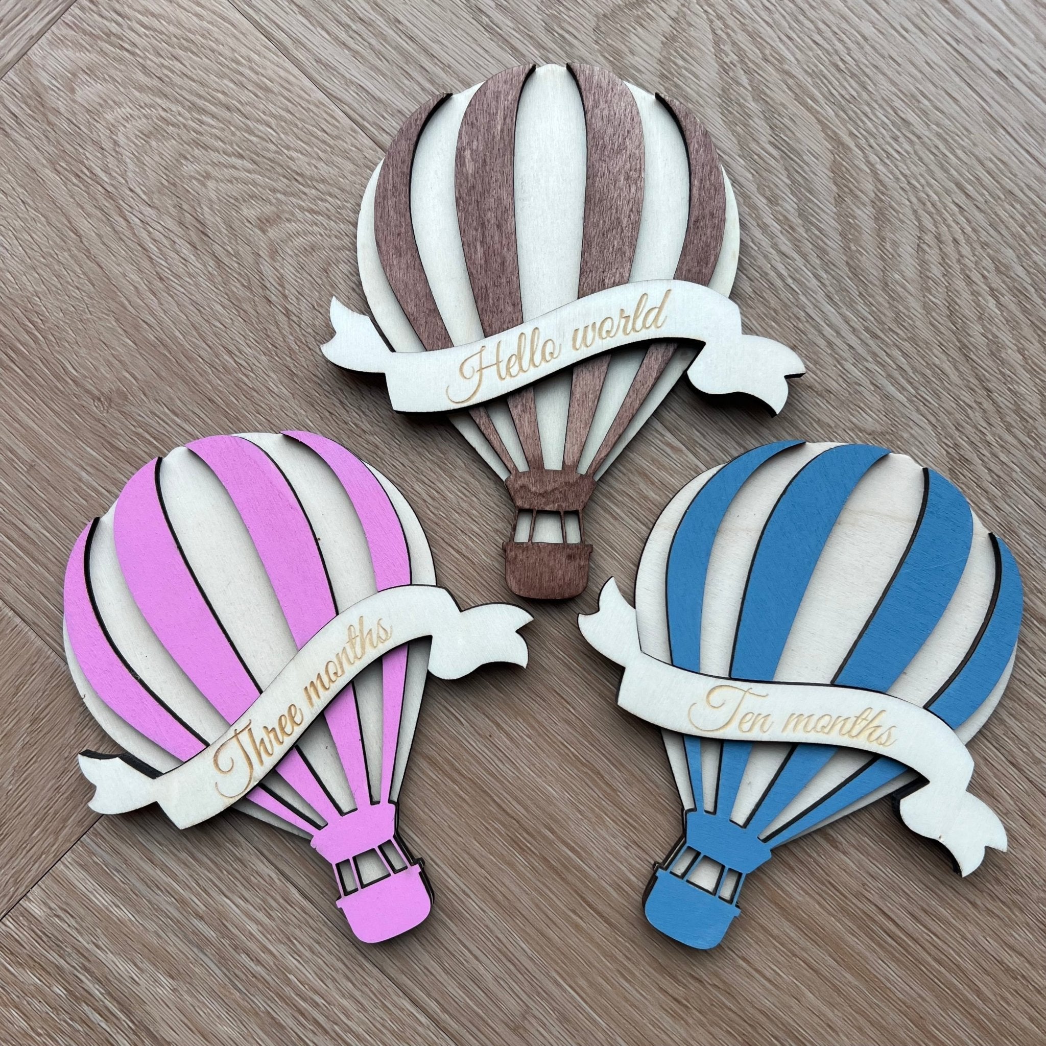 Milestone luchtballon - Leuk en Mooi