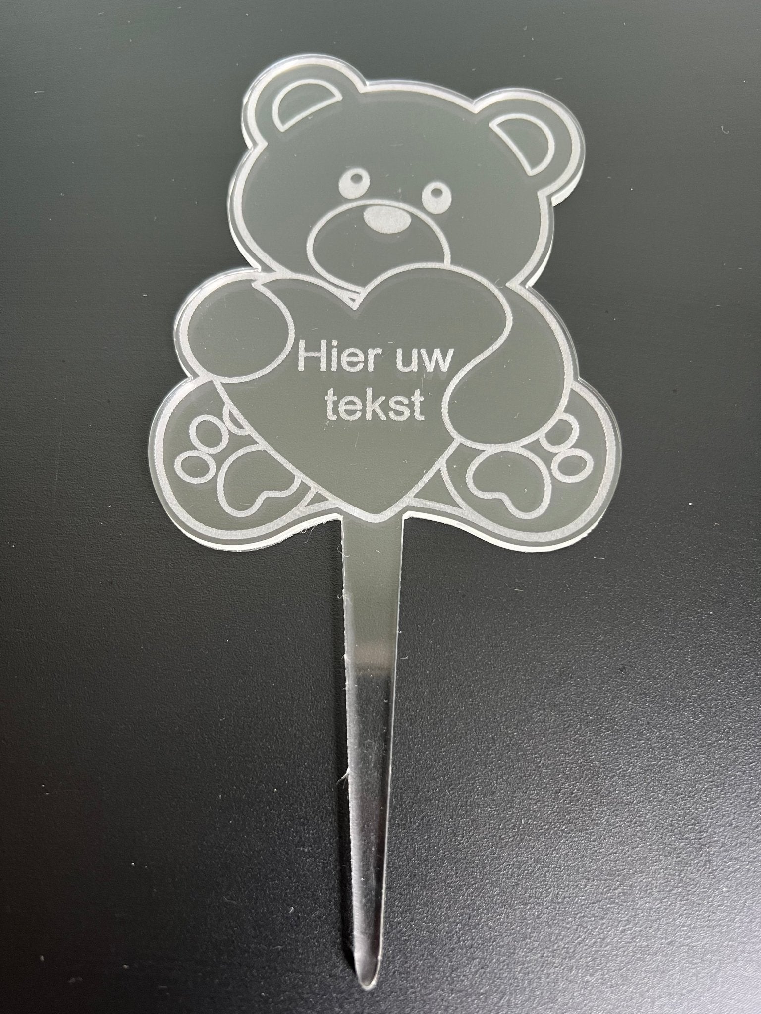 Rouwwerk steker beertje - Leuk en Mooi