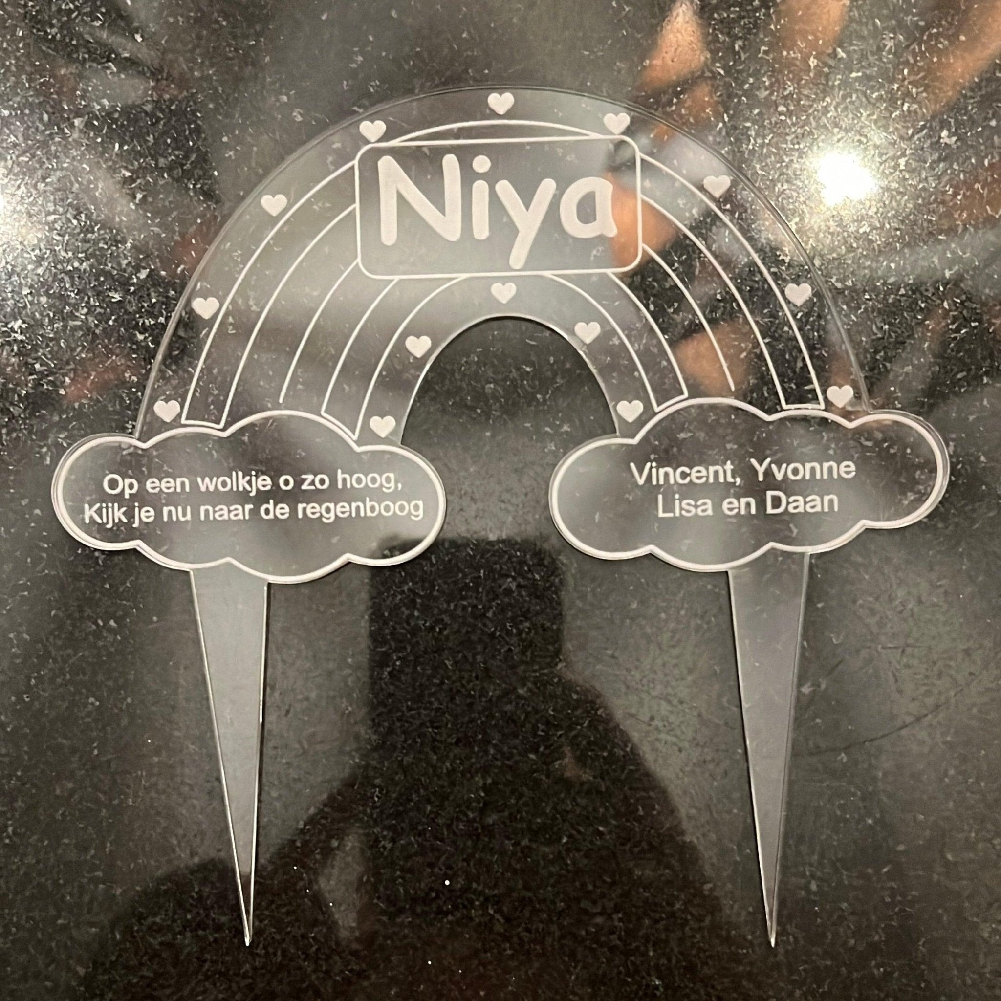 Rouwwerk steker regenboog - Leuk en Mooi