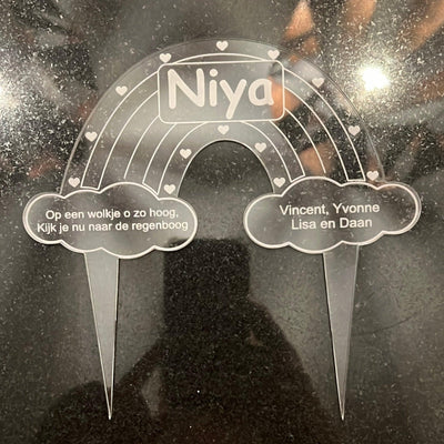 Rouwwerk steker regenboog - Leuk en Mooi